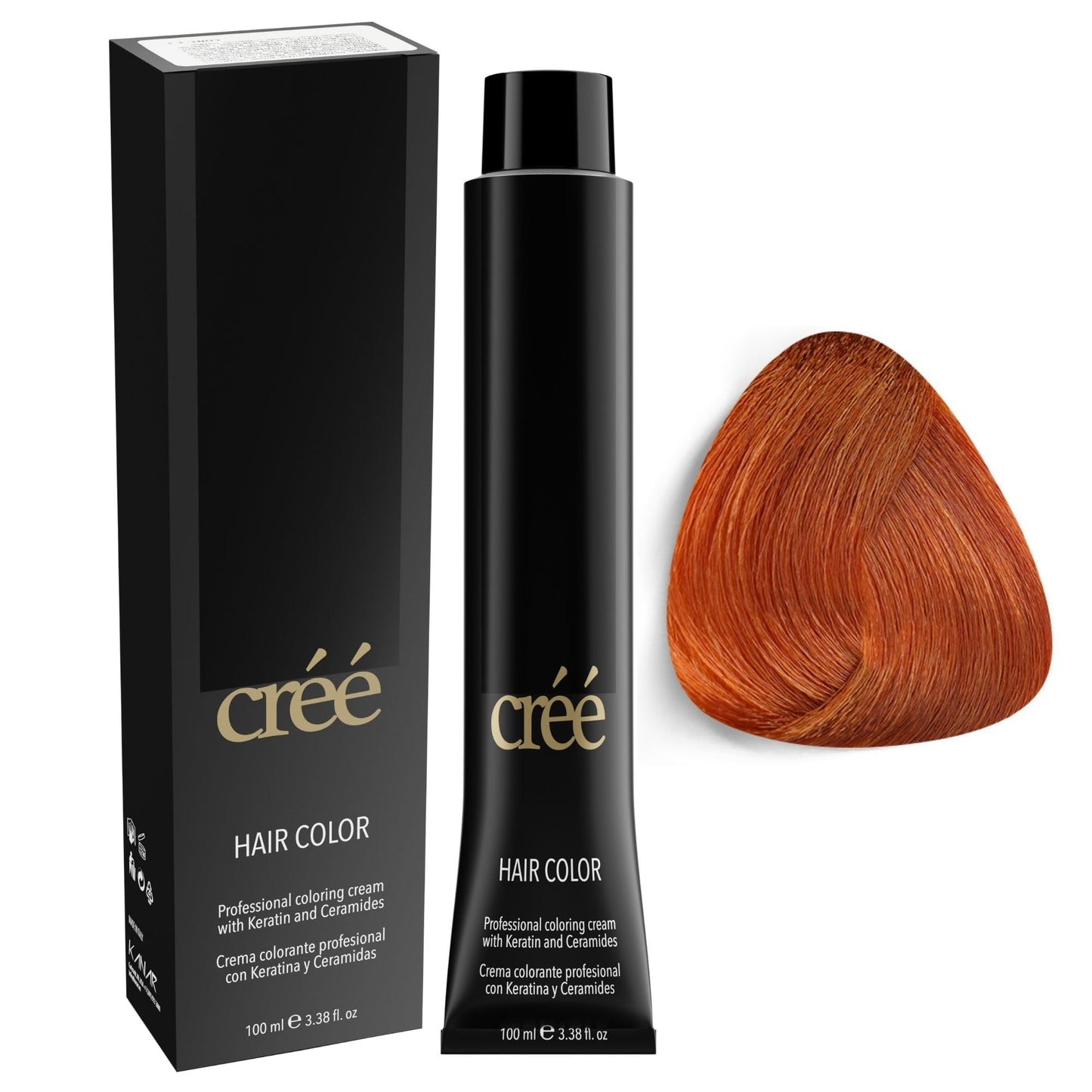 Cree Professional 8.4 - Light Copper Blond Permanent Hair Color - Long Lasting, Rich Vibrant - Gray Coverage 100ml - 3.4 fl.oz. Beauty & Personal Care Créé