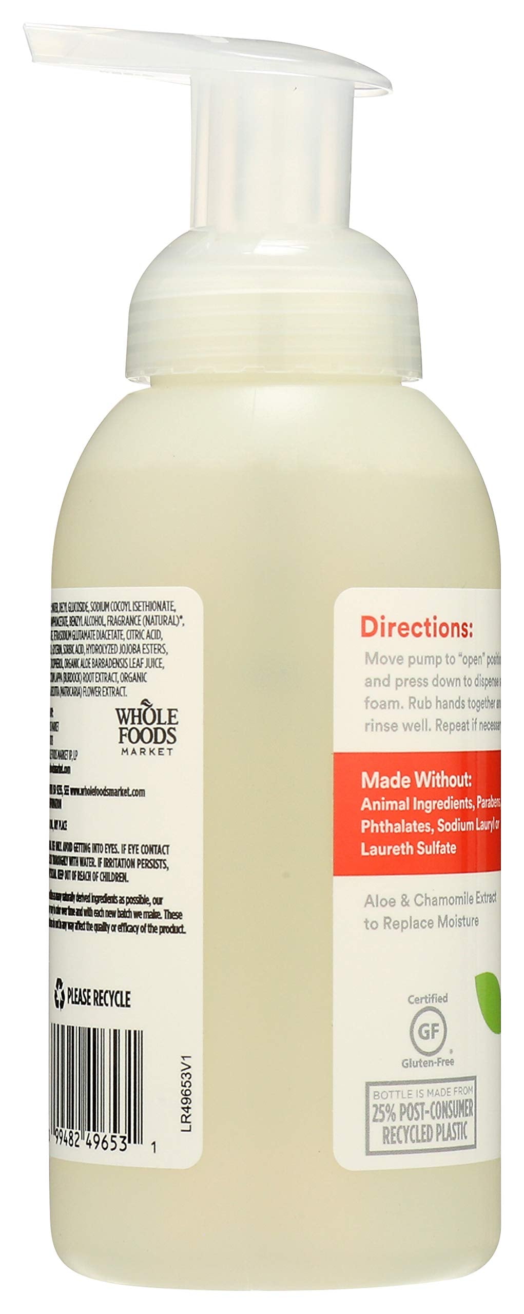 365 by Whole Foods Market, Hand Soap Foaming Anjou Pear, 12 Fl Oz (Pack of 2) Beauty and Personal Care 365 by Whole Foods Market