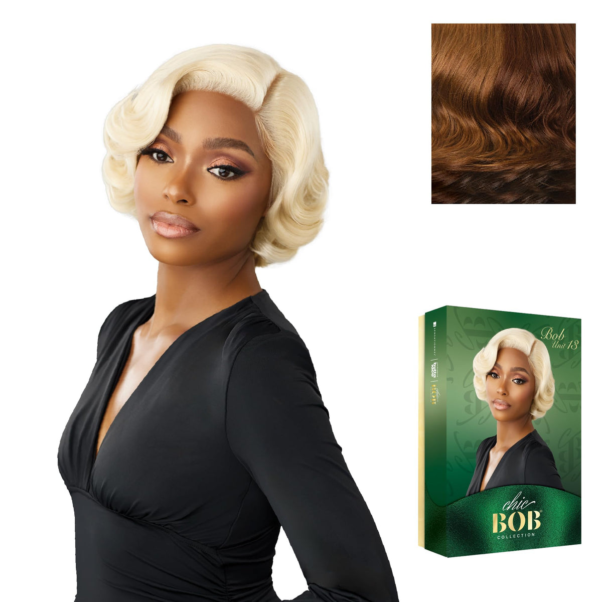 Sensationnel Chicbob Lace Frontwig-Bob Unit 13, COLORFLIPCARAMEL