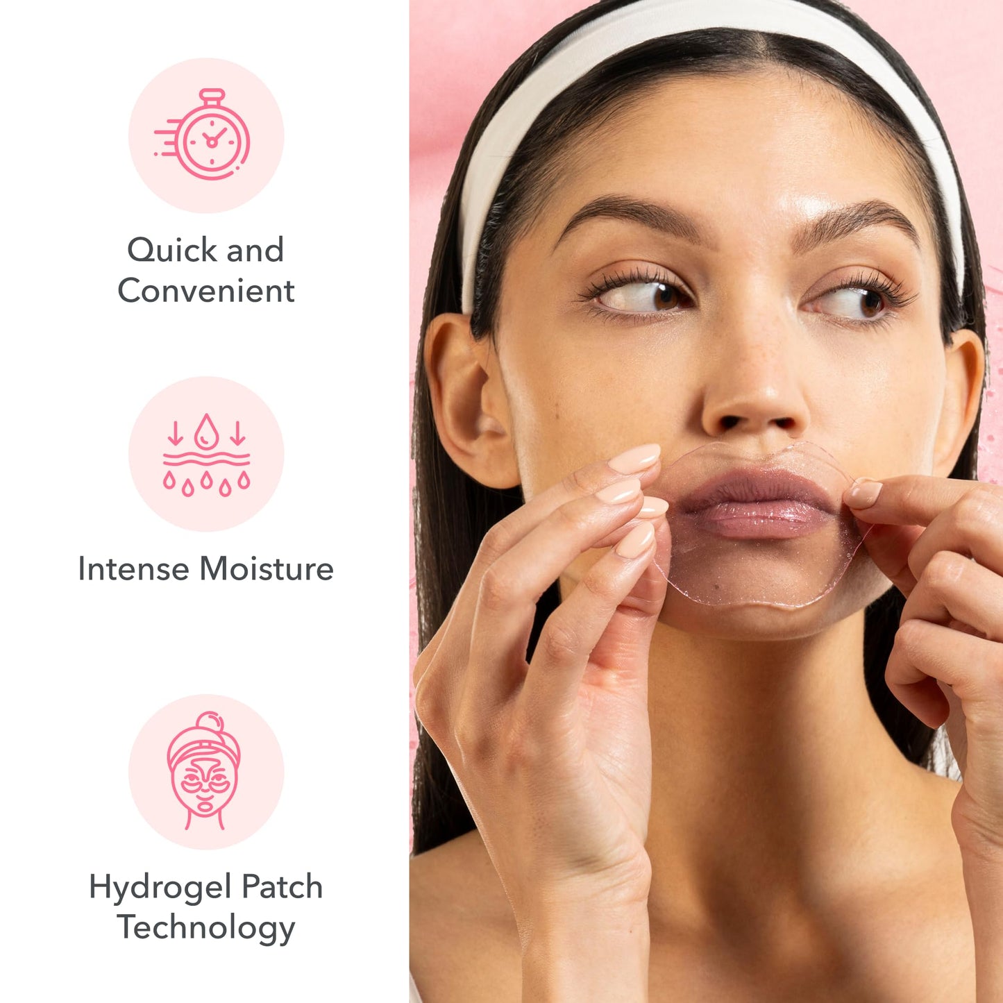 Patchology Serve Chilled Rosé Gel Lip Mask - Hydrating Mask with Resveratrol & Hyaluronic Acid for Soft Feel, Plumping & Moisture - Strawberry Beauty and Personal Care Patchology