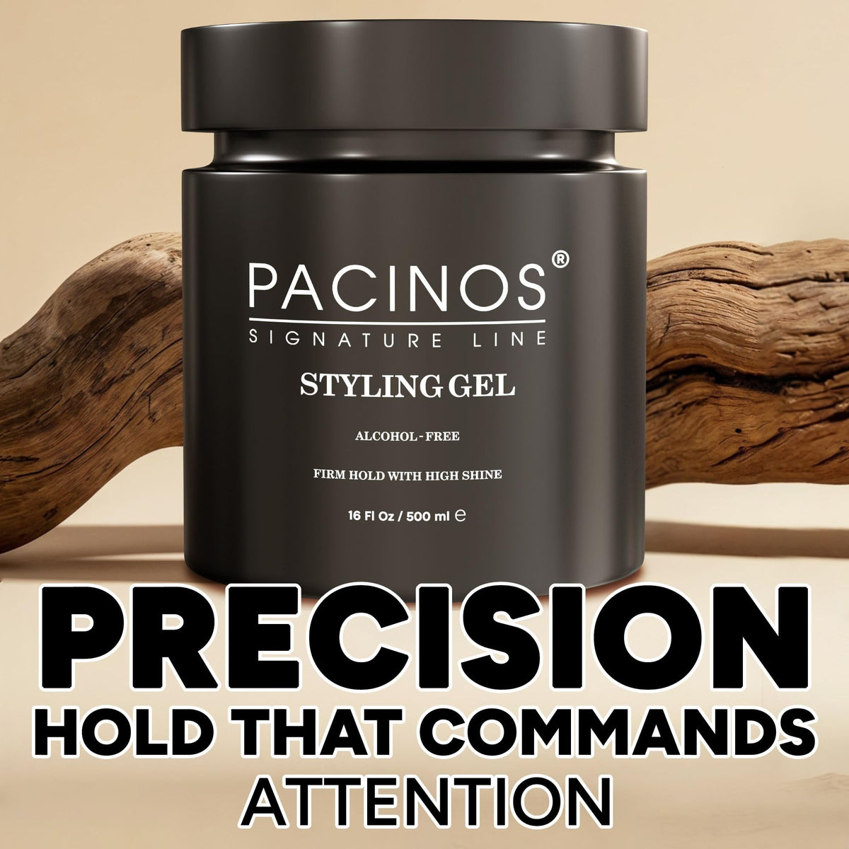 Pacinos Hair Gel for Men - Firm Hold with Flexible Styling - High Shine Wet Look Finish - Easy to Rinse Water Based Formula - No Flakes - Suits All Beauty & Personal Care Pacinos