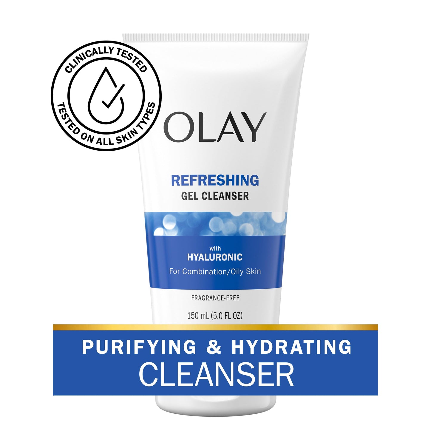 Olay Regenerist Hyaluronic + Peptide 24 Face Wash, Fragrance-Free, 5.0 o Beauty & Personal Care Olay