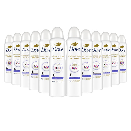Dove Advanced Care Invisible Dry Spray Antiperspirant Deodorant No White Marks on 100 Colors Sheer Fresh 48-Hour Sweat and Odor Protecting Deodorant Beauty and Personal Care Dove
