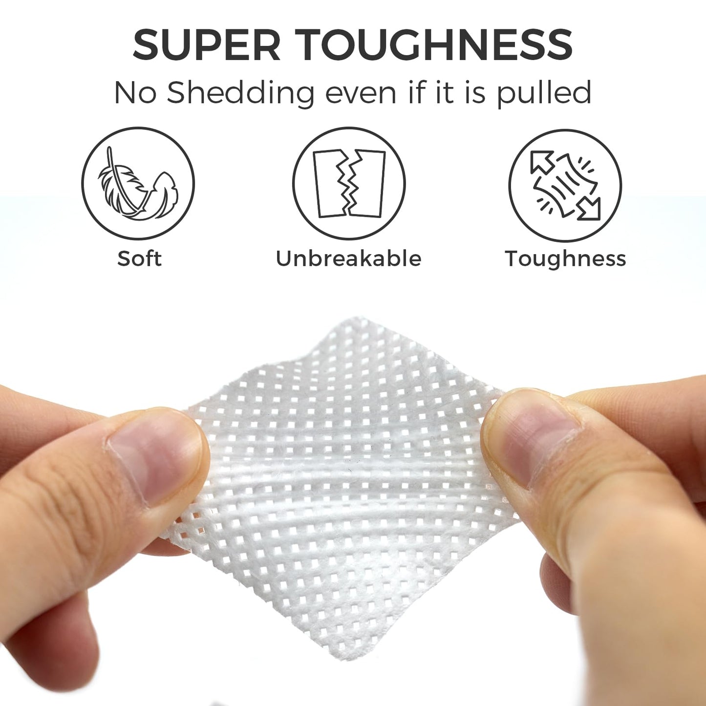 1100PCS Lint Free Nail Wipes with Case Package - Non-Woven Soft Nail Polish Remover Pads - Lint Free Wipes for Gel Nails - DIY Nail Art Supplies Beauty & Personal Care Bcowos