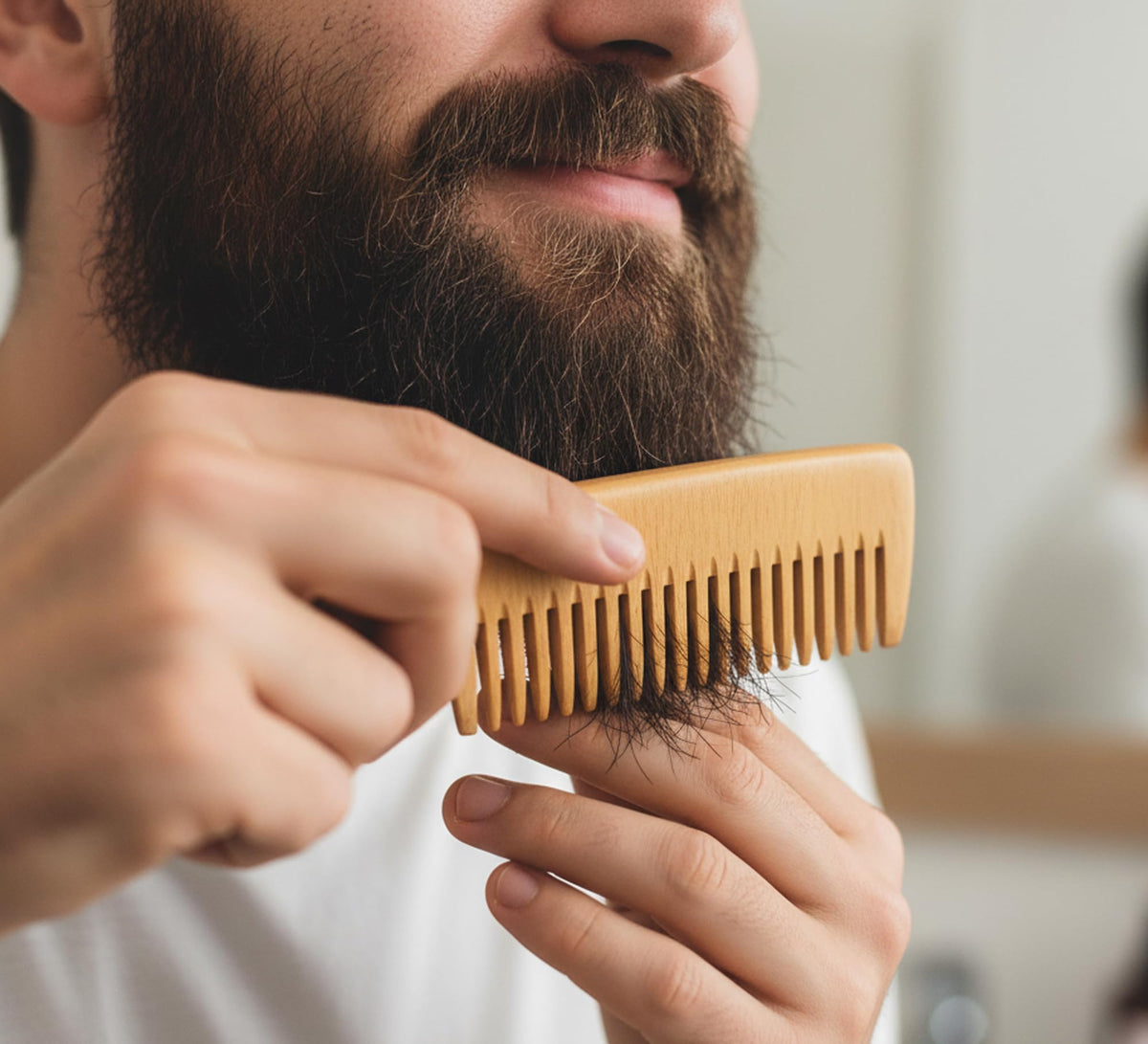 eSplanade Wooden Comb for Men & Women - Natural Indian Rosewood Comb