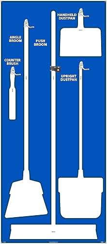NMC SB102ACP 5S Janitorial Shadow Board, Blue/White, 68"X30", AluminumCompositePanel (Tools Sold Separately) Beauty & Personal Care NMC