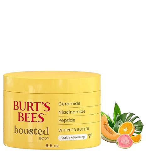 Burt's Bees Boosted Body Whipped Butter With a Ceramide, Niacinamide and Peptide Complex, Quick-Absorbing Body Butter Helps Support Skin Barrier Beauty & Personal Care Burt's Bees
