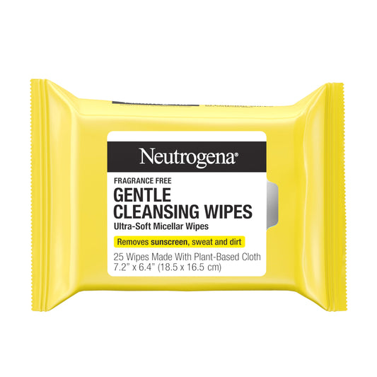 Neutrogena Gentle Facial Cleansing Wipes, Ultra-Soft Micellar Cleansing Wipes for Effortless Cleansing Made Gentle, Fragrance Free Face Wipes Beauty & Personal Care Neutrogena
