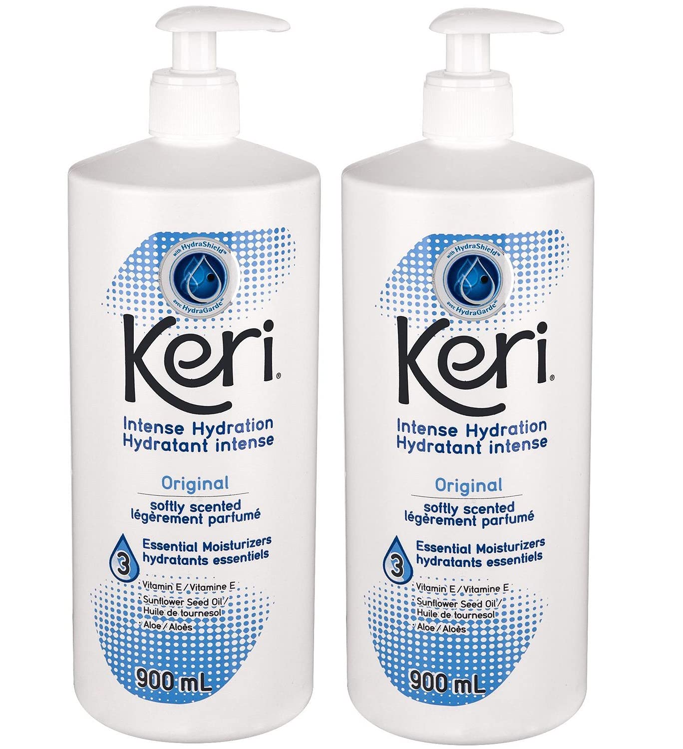 Keri Lotion Original Intense Hydration Softly Scented, 900 mL, 2 Piece Beauty & Personal Care Keri