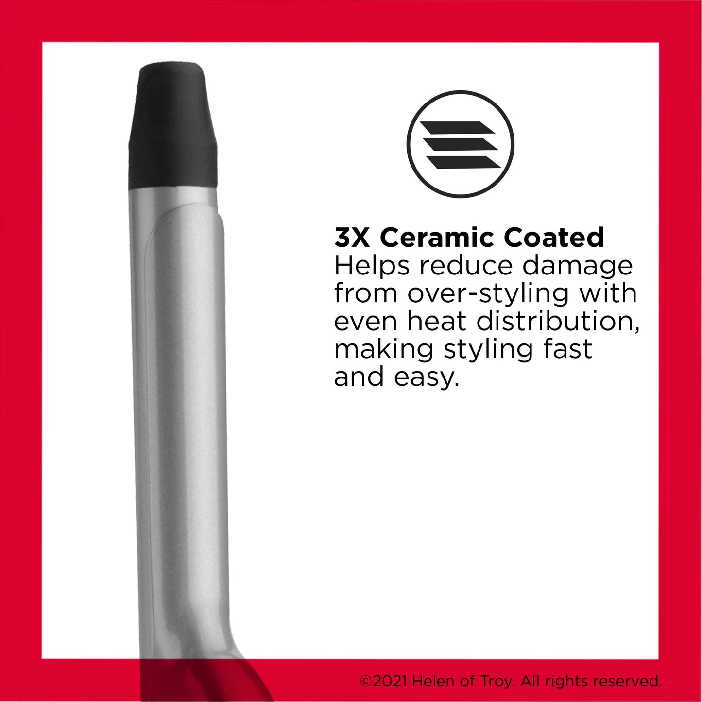 Revlon Perfect Heat Triple Ceramic Curling Iron | For Silky Smooth Tight Curls (3/4 in) Beauty & Personal Care REVLON