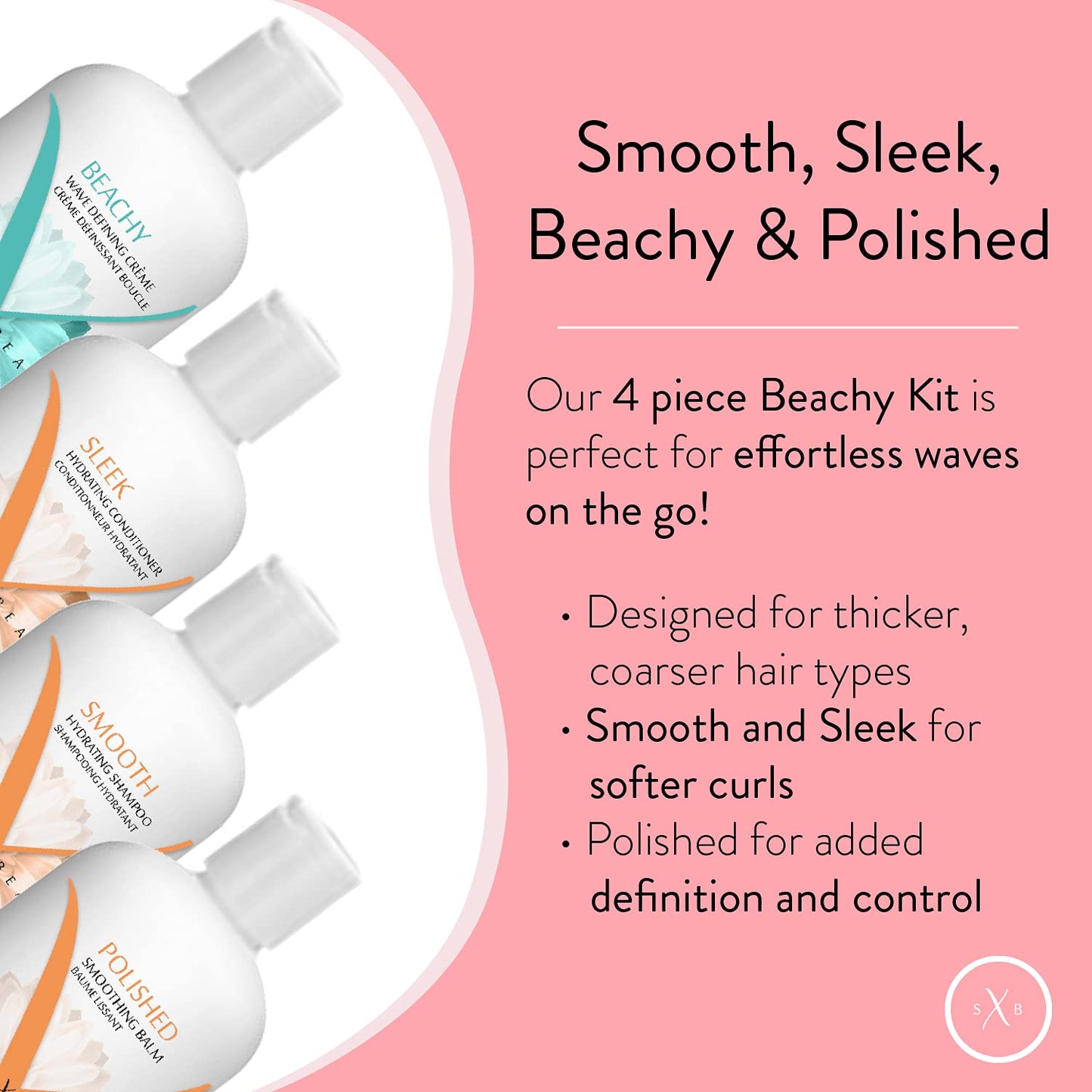 Strength x Beauty 4 Pc. Beachy Kit | Thick, Coarse or Curly Hair Beauty & Personal Care Strength x Beauty