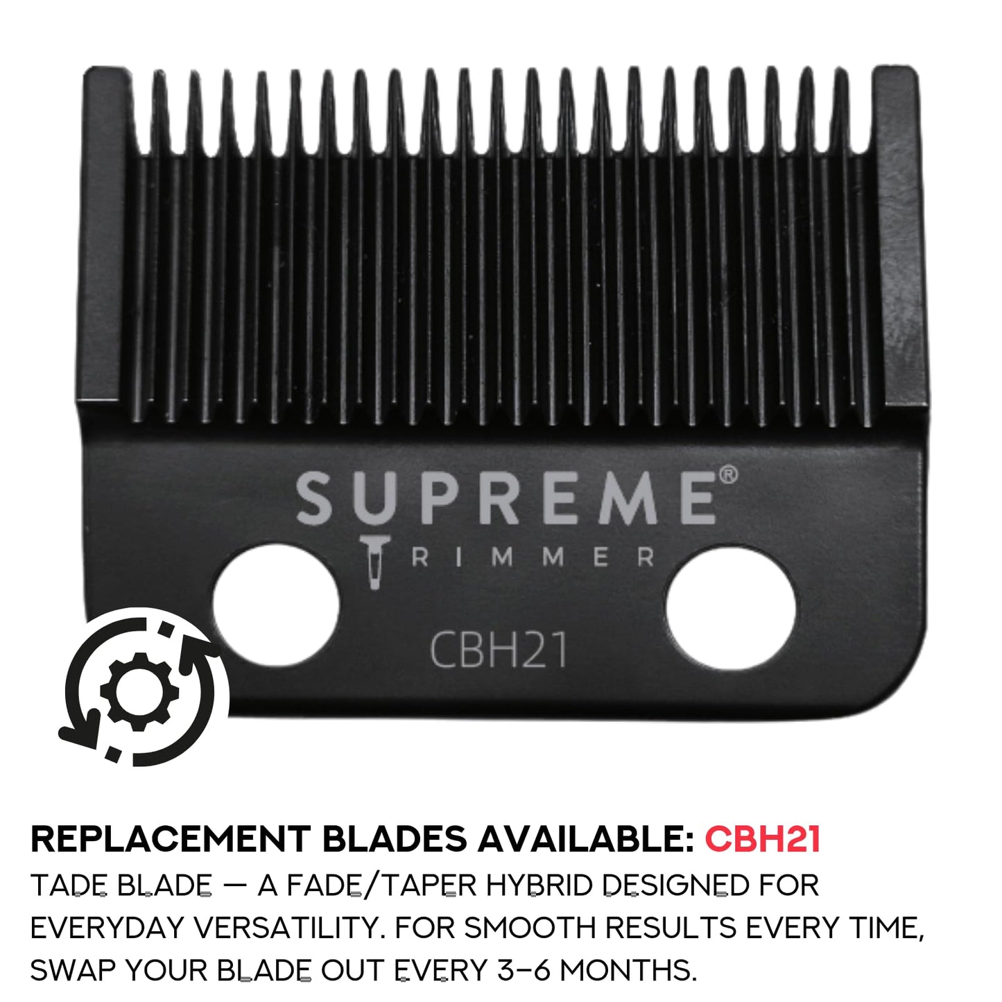 Supreme Trimmer Darkstar 82 Metal Body Clipper w. Magnetic Vector Motor - 180 Min Run Time, 9100 RPM Hair Clipper - Low Noise Professional Barber Beauty and Personal Care Supreme Trimmer