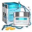 Pure Formula Hyaluronic Acid & Vitamin E Daily Face Moisturizer - Reduce Acne Scars, Fines Lines, Wrinkles, Hydrating Day Cream - Cruelty Free Korean Beauty & Personal Care Pure Formula