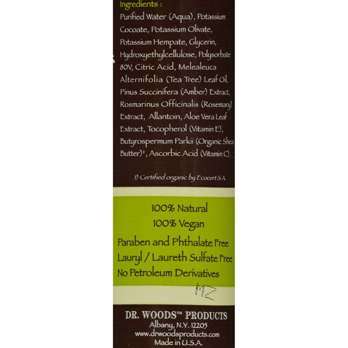 Dr Woods Teatree Face Cle Size 8.Z Dr Woods Teatree Face Cleanser 8.Z Beauty & Personal Care Dr. Woods