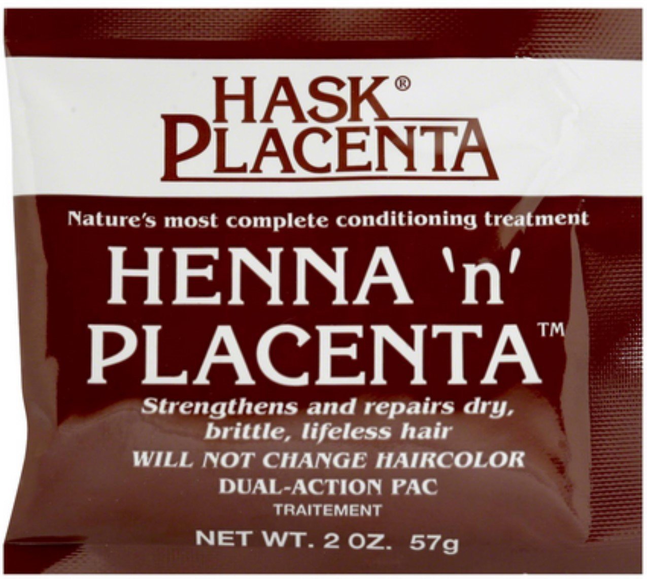 Hask Henna 'N' Placenta Conditioning Treatment Packet 2 oz (33105B) Beauty & Personal Care HNP
