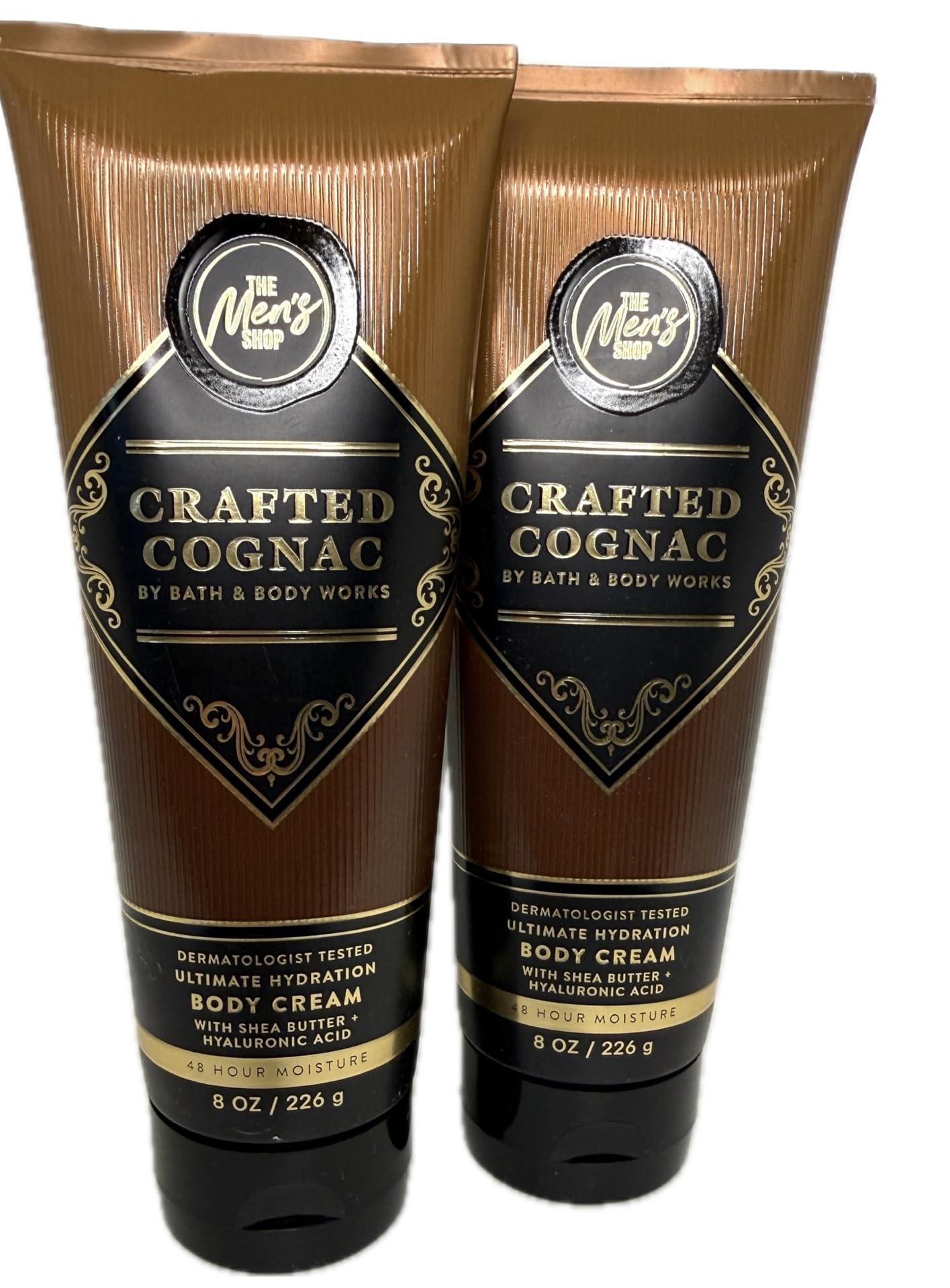 Bath & Body Works Crafted Cognac Body Cream 2-Pack - Warm Rich Daily Moisturizer Beauty & Personal Care Bath & Body Works