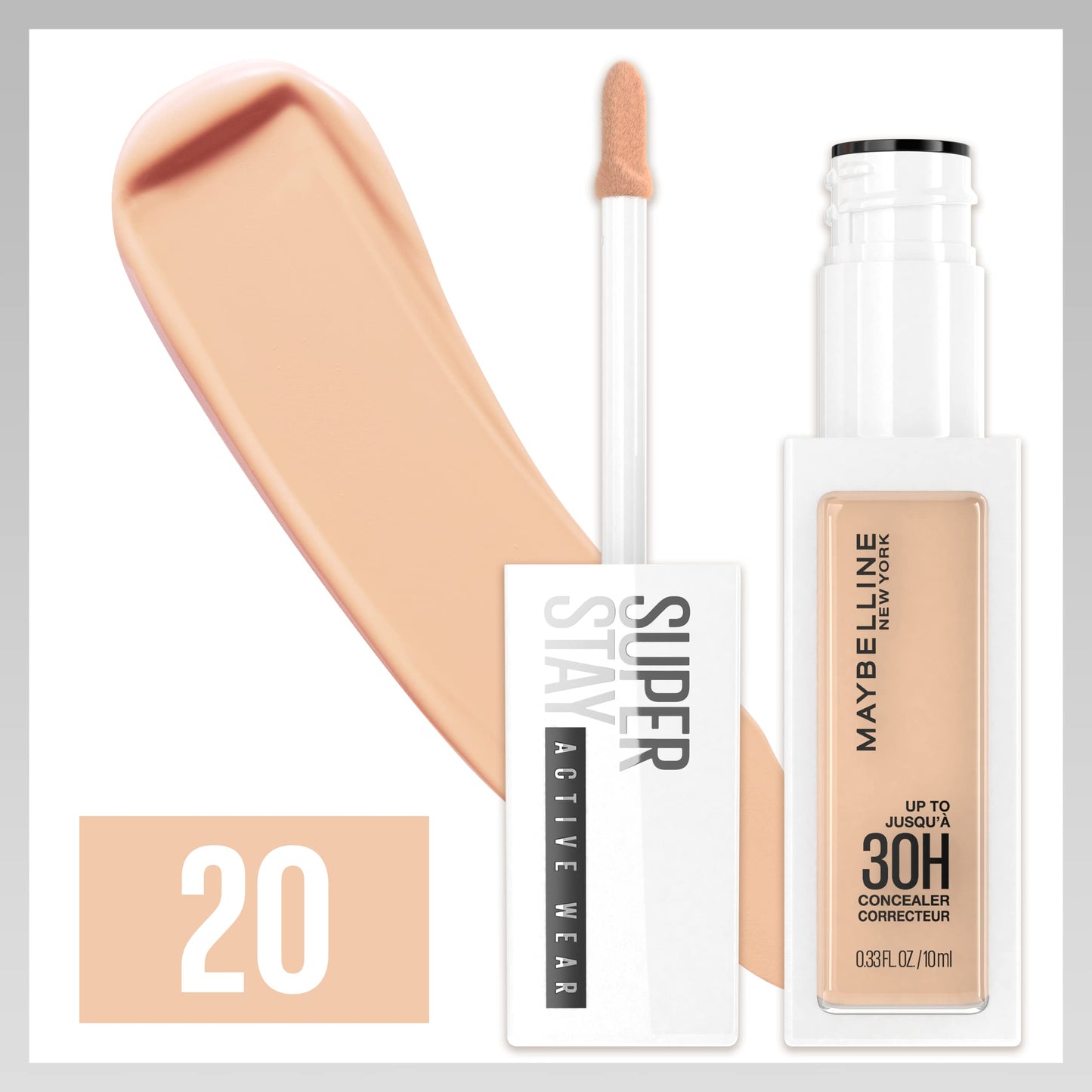 Maybelline Super Stay Liquid Concealer Makeup, Full Coverage Concealer, Up to 30 Hour Wear, Transfer Resistant, Natural Matte Finish, Oil-free Beauty & Personal Care MAYBELLINE