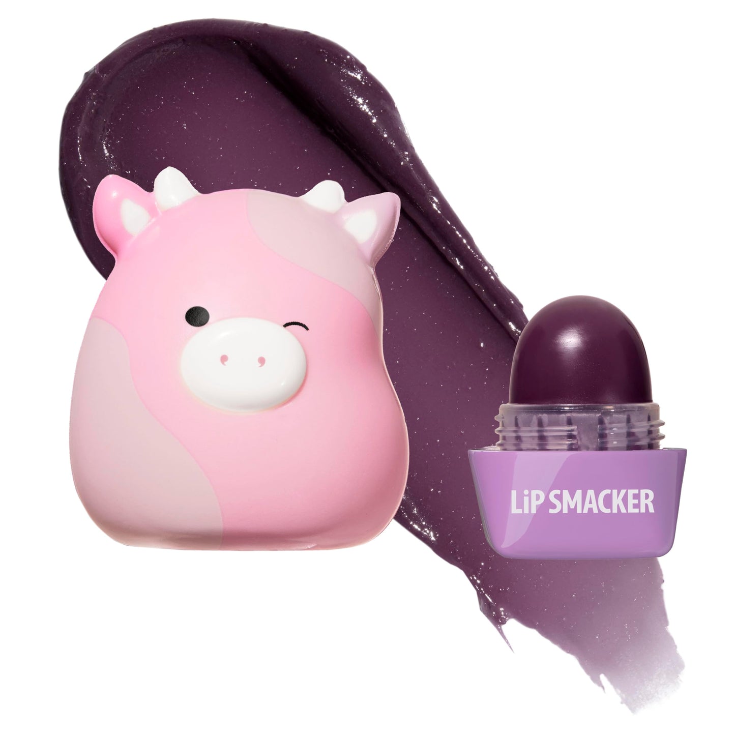 Lip Smacker Squishmallows Moisturizing Lip Balm, Fun Soft Squishy Collectible Top, Hydrates & Smooths - Patty Beauty and Personal Care Lip Smacker