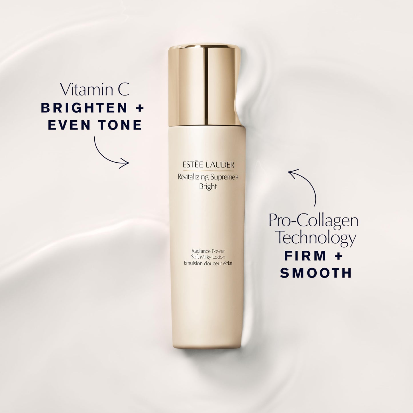 Estée Lauder Revitalizing Supreme+ Bright Radiance Power Soft Milky Lotion Moisturizer with Vitamin C | Targets Dark Spots & Dullness, 3.4 Fl Oz Beauty & Personal Care Estée Lauder