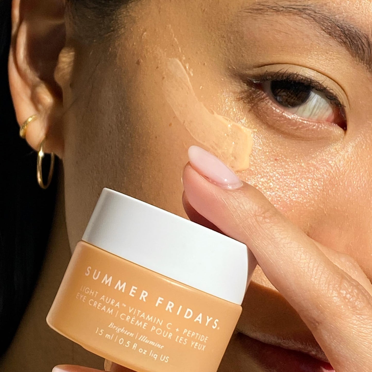 Summer Fridays Light Aura Vitamin C + Peptide Eye Cream - Brightening Eye Cream with an Illuminating and Hydrating Formula (0.5 Fl Oz) Beauty & Personal Care Summer Fridays