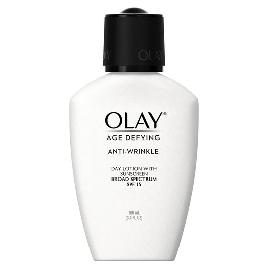 Olay Age Defying, Anti-Wrinkle Day Lotion with Sunscreen, SPF 15, 3.4 Oz. (Pack of 2) Packaging may Vary Beauty & Personal Care Olay
