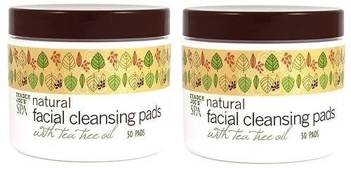 2 Pack Trader Joes Spa Natural Facial Cleansing Pads with Tea Tree Oil Beauty & Personal Care Turundi