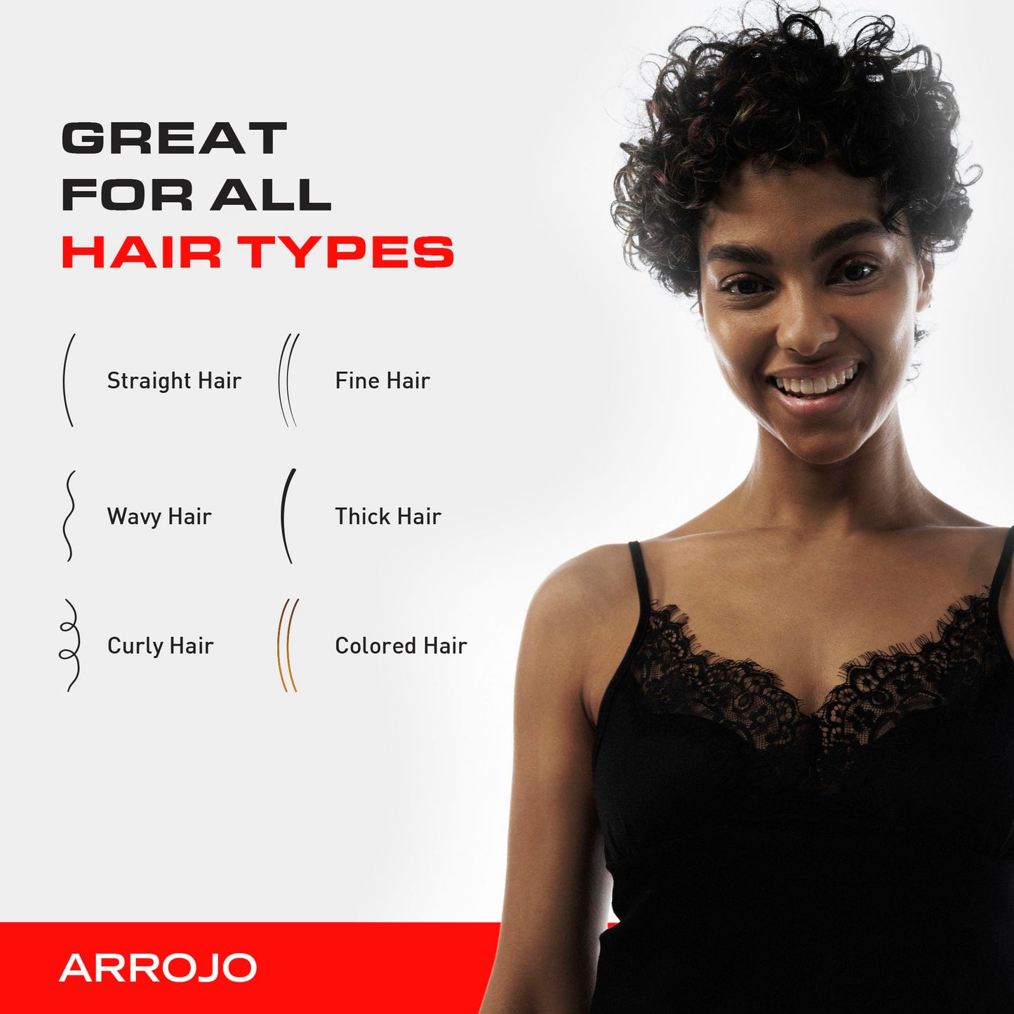 Arrojo Hair Gel for Short Hair, 5.1oz - No-Flake Styling Gel with Vitamin B5 - Strong Hold, Pliable Finish, Non-Sticky for Sleek & Modern Hairstyles Beauty & Personal Care ARROJO