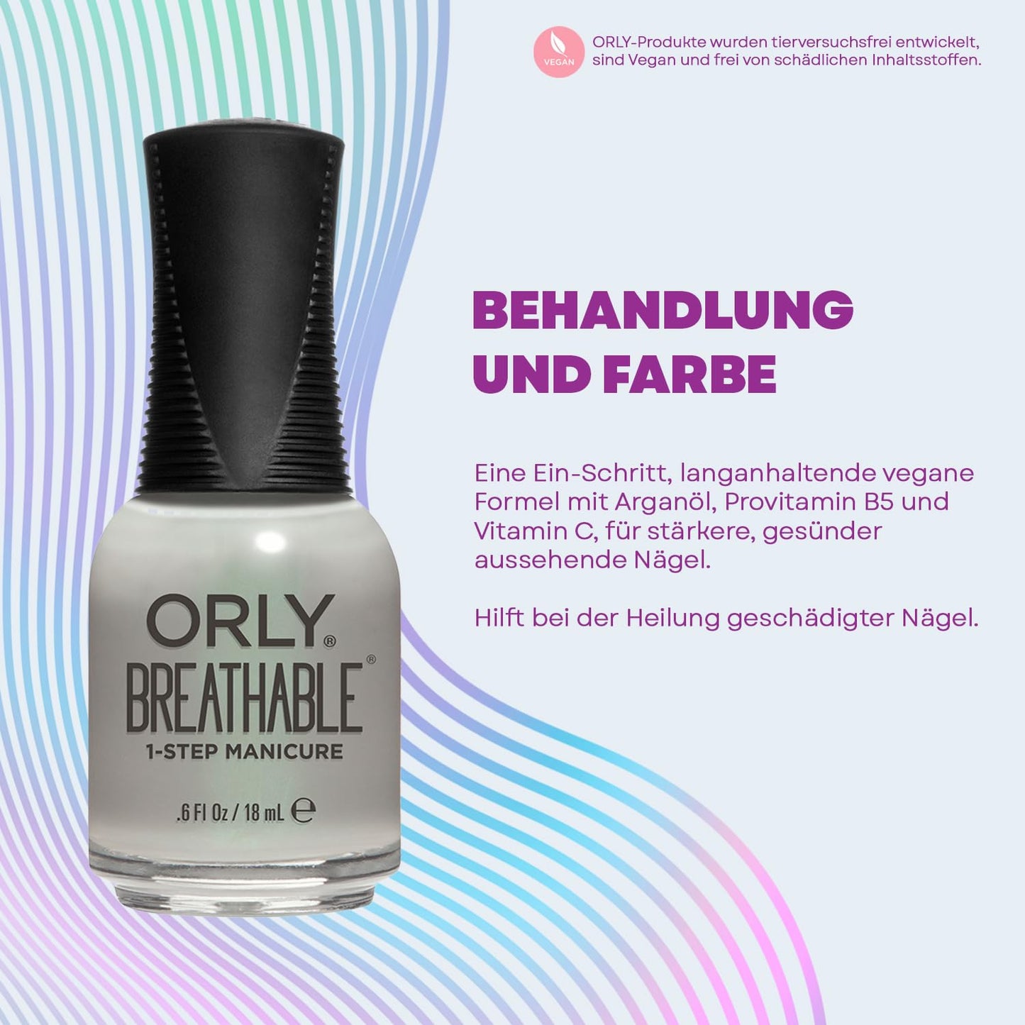 Orly Breathable Nail Color, Aloe, Goodbye!, 0.6 Fluid Ounce Beauty & Personal Care Orly