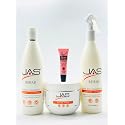 JAS Rehab Repairing Goat Milk + Calendula Shampoo 16 Fl Oz, Rehab Mask16 Fl Oz, Leave in Conditioner 16 Fl Oz -Free Starry Lip Plumping 10 Ml Beauty & Personal Care JAS Systems