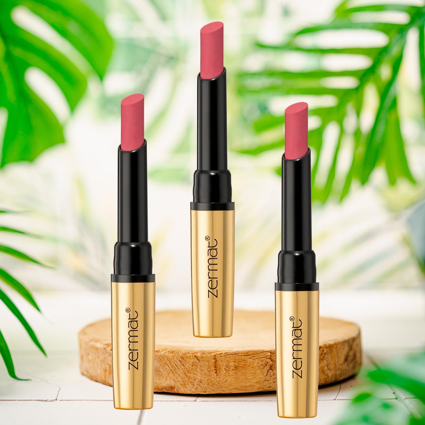 Zermat Eleganzza Reflex Long-Lasting Lipstick, Fabulous Pinion Shade, Moisturizing Formula, 8-Hour Wear, 0.06 Oz Beauty & Personal Care Zermat