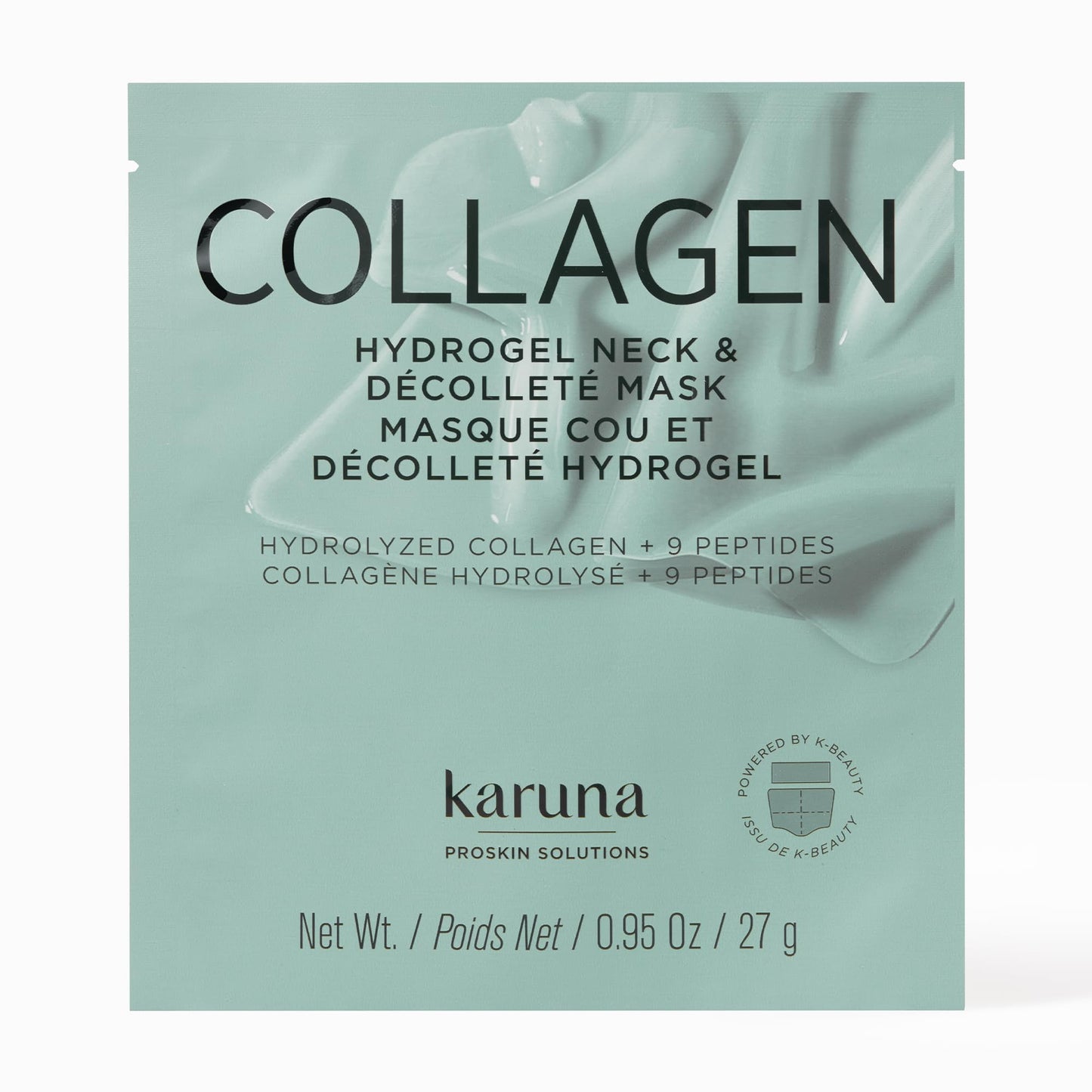 Karuna Collagen Neck & Chest Hydrogel Mask 1-Pack | Firming & Hydrating K-Beauty Masks with Collagen, Peptides & Niacinamide | For Wrinkles & Sagging Beauty & Personal Care Karuna