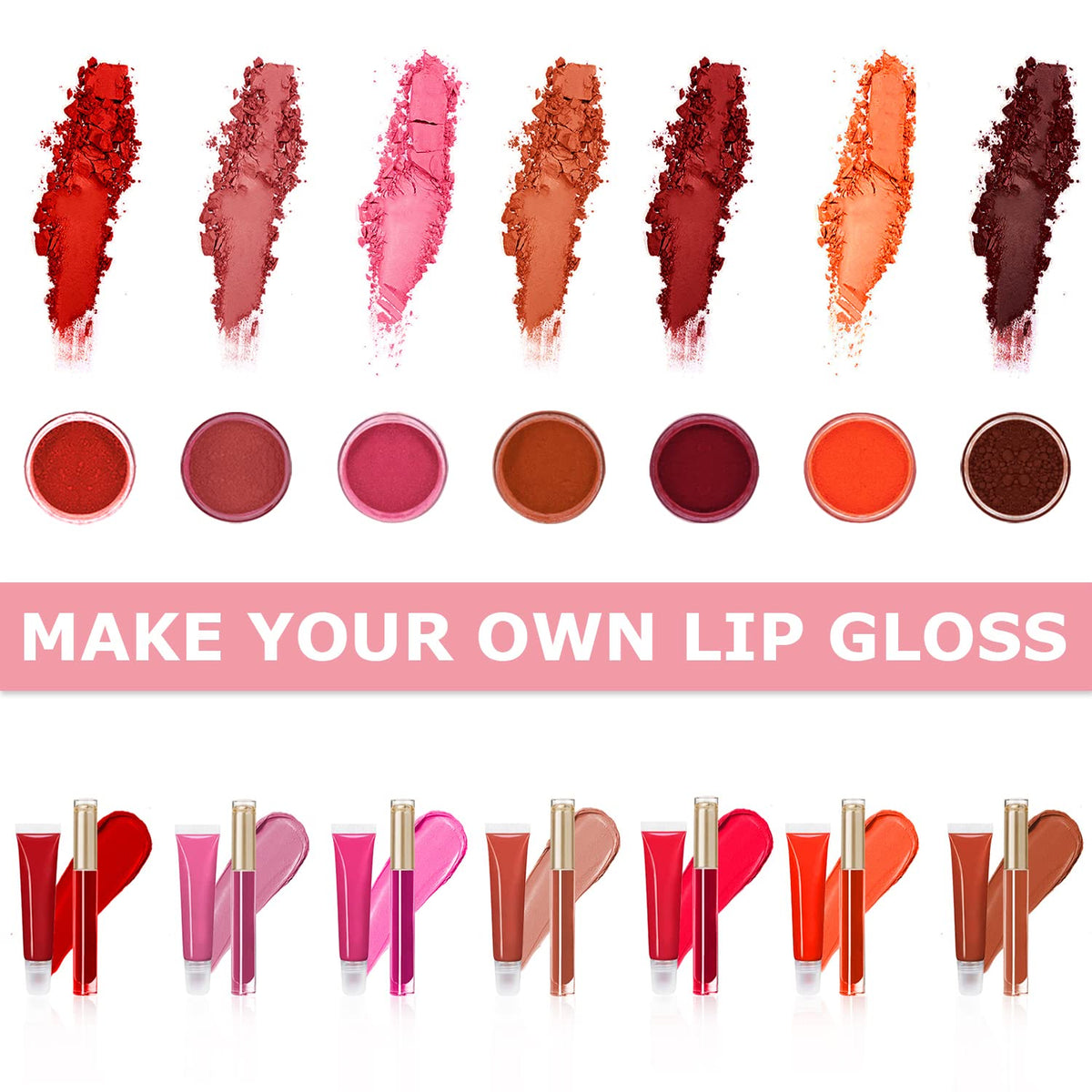 TSVATE Lip Gloss Making Kit, Lip Gloss Kit, Diy Lipgloss Set, Fun Make Your Own Lipgloss Kids Lip Gloss for Girls, Women, Moisturizing Lip Gloss Base Beauty & Personal Care TSVATE