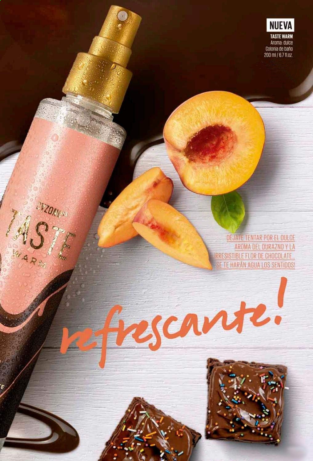 Cyzone L'bel Taste Warm Refreshing Cologne With Peach Sweet Aroma and Irresistible Chocolate Flower 6.7 fl. oz. (200ml) Beauty & Personal Care Cyzone L'bel