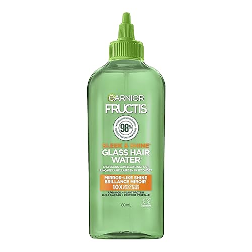 Garnier Fructis Sleek & Shine Glass Hair Water, 10 Seconds Lamellar Rinse Out, Argan Oil, 6.0 Fl Oz, 1 Count (Packaging May Vary) Beauty & Personal Care Garnier