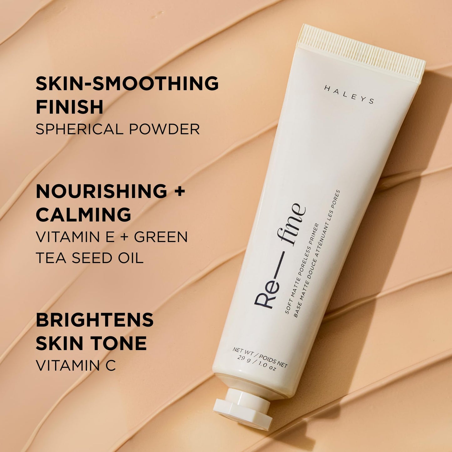 HALEYS Re-fine Soft Matte Poreless Primer (0.25 oz), Lightweight, Extends Makeup Longwear, Grips, Smooths, Blurs, Fills in Pores and fine lines, Beauty & Personal Care HALEYS