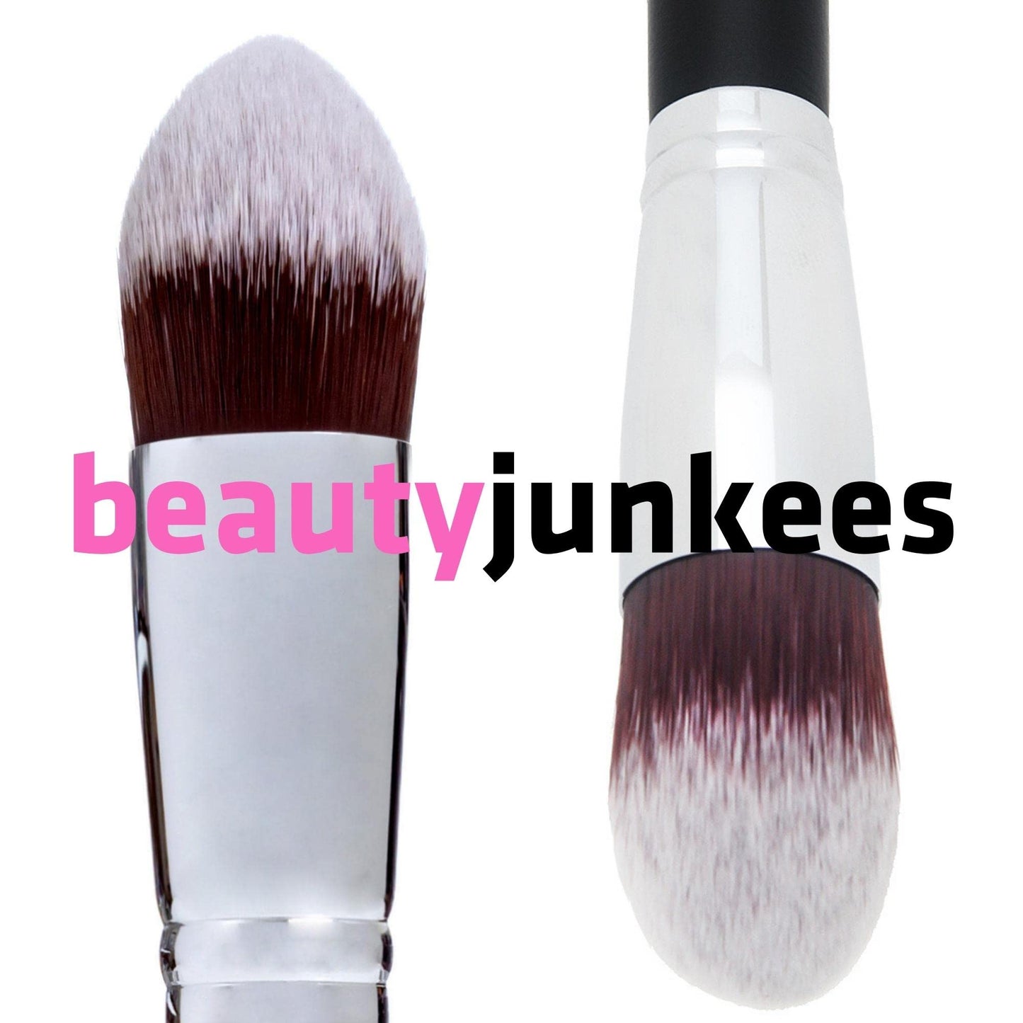 Under Eye Concealer Brush - Beauty Junkees Tapered Kabuki Brush with Soft Synthetic Bristles for Concealing, Blending, Setting, Buffing with Powder Beauty & Personal Care Beauty Junkees