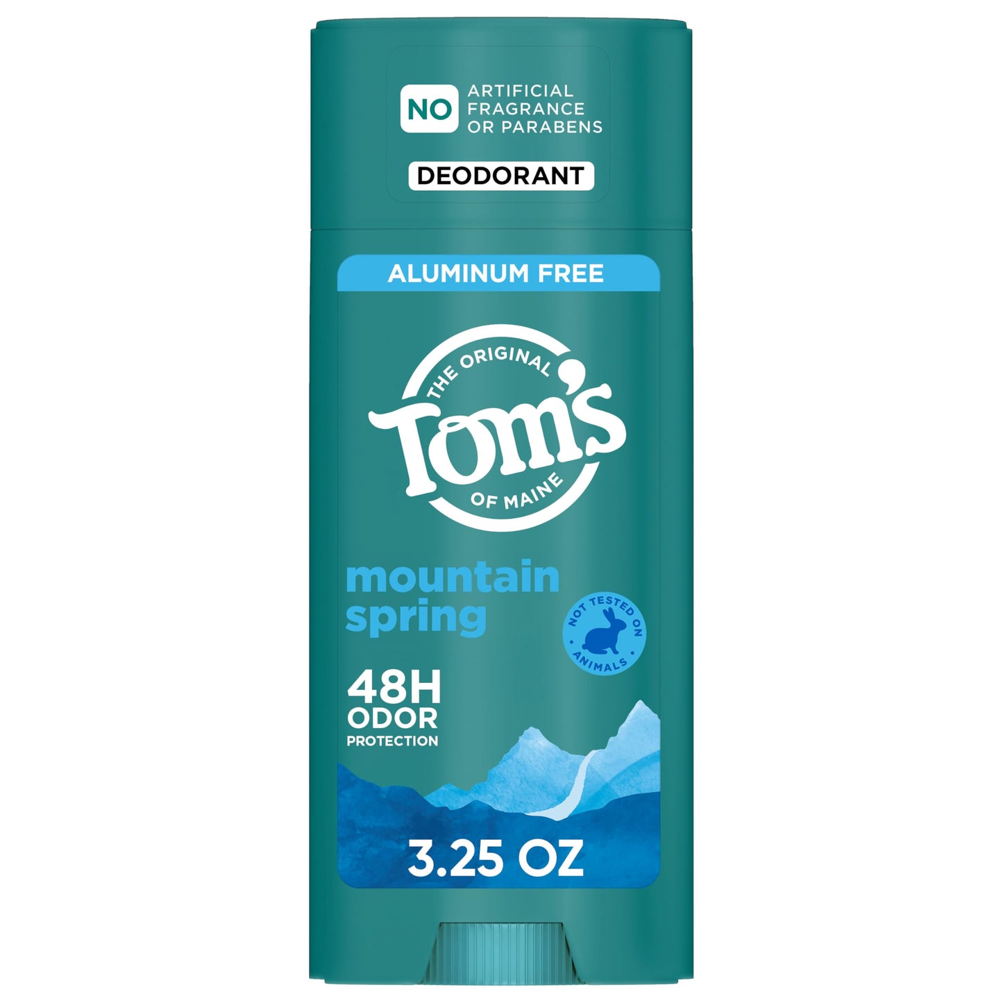 Tom’s of Maine Mountain Spring Natural Deodorant for Men and Women, Aluminum Free, No Artificial Fragrances, Dyes, or Preservatives, Baking Soda Free Beauty and Personal Care Tom's of Maine