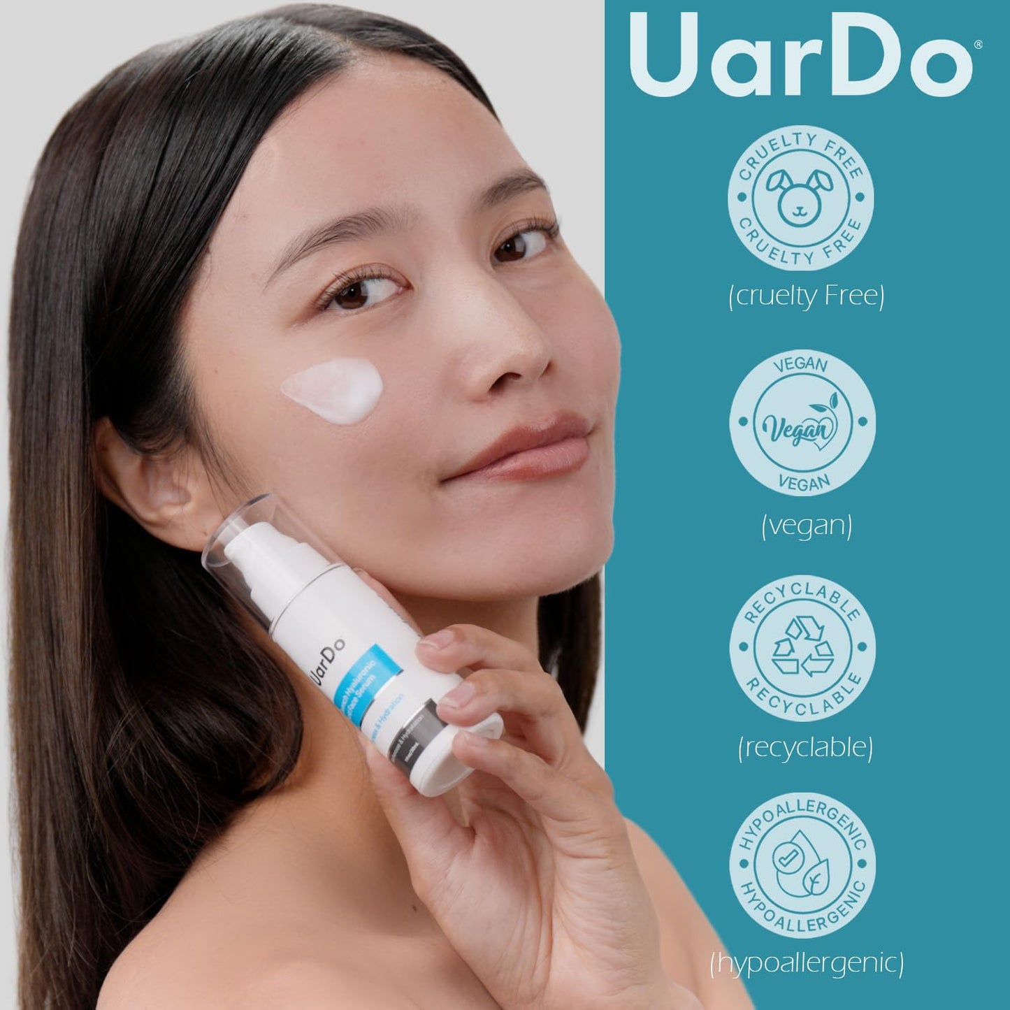 Uardo Quench Hyaluronic Acid Face Serum 1 Fl Oz/ 30 ml - usn106 | For Dry & Dehydrated Skin | Moisturizing | Aids w/Wrinkles & Fine Lines | For Women Beauty & Personal Care Uardo