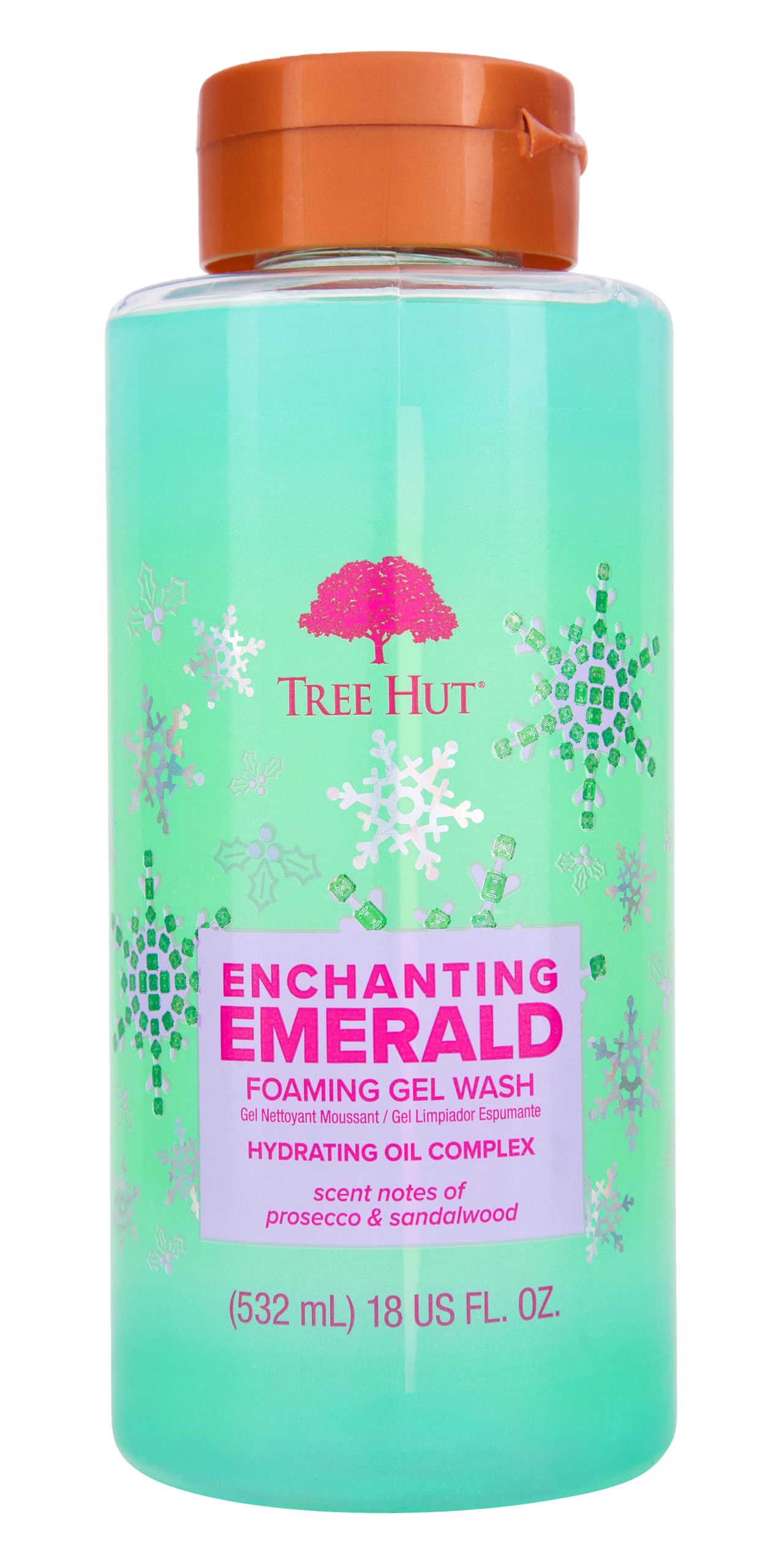 Tree Hut Enchanting Emerald Foaming Gel Wash | Cleanse & Soothe Skin Without Stripping Moisture | Made with our Hydrating Oil Complex | Limited Beauty & Personal Care Tree Hut