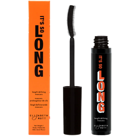 Elizabeth Mott Black Lengthening Mascara - Smudge-Proof, Water-Resistant, No Clump or Flake, Volumizing, Curling & Lash-Extending Fiber Formula Beauty & Personal Care Elizabeth Mott
