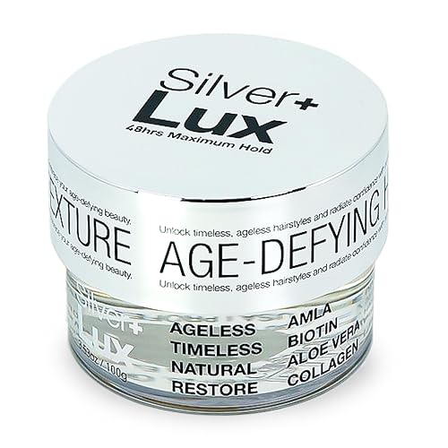 Lux Collection Edge Lux Silver+ Edge Control Gel 4C with Collagen, Aloe Vera, Castor Oil, Keratin, Biotin, and Olive Oil - Non-Flaking, Non-Greasy Beauty & Personal Care Lux Collection