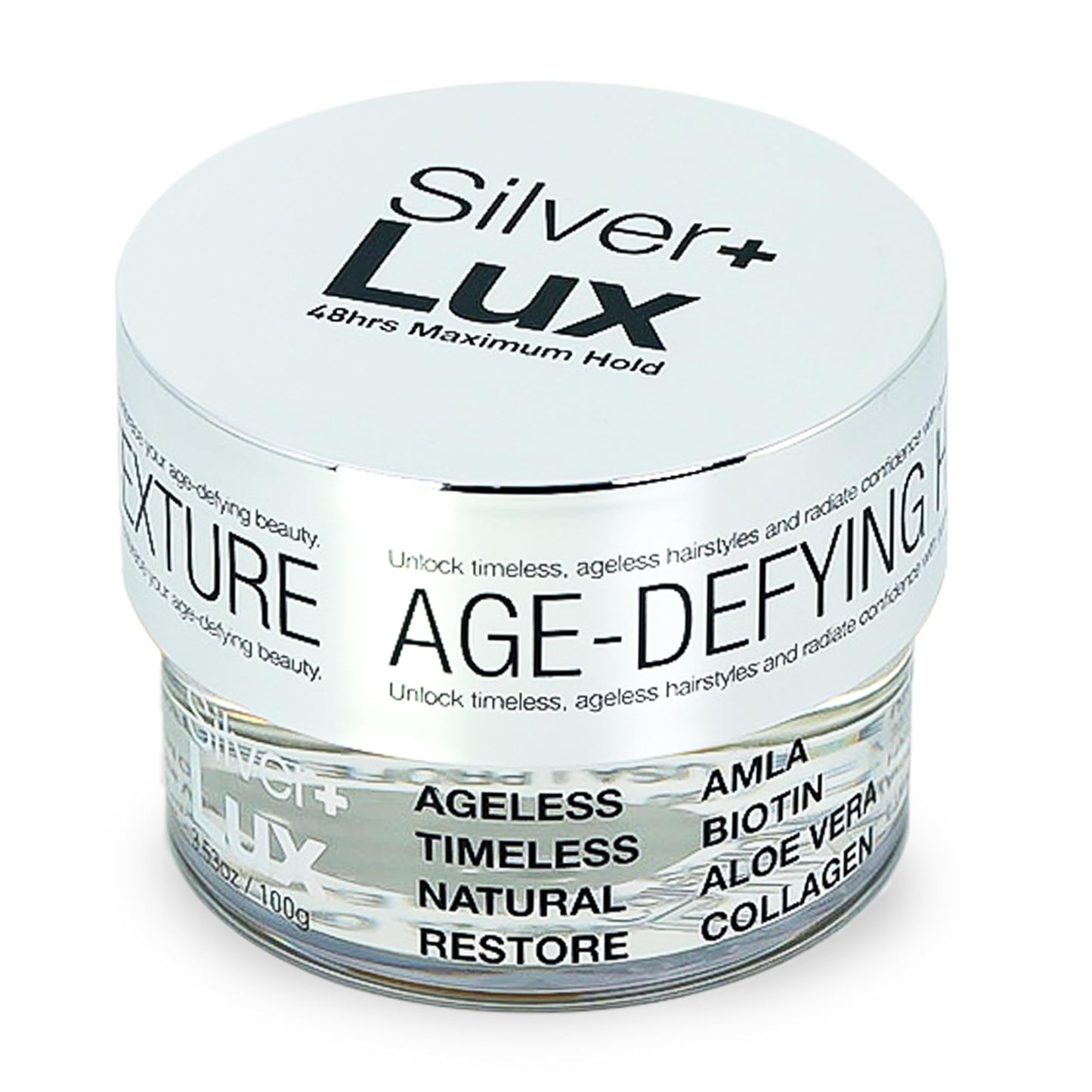 Lux Collection Edge Lux Silver+ Edge Control Gel 4C with Collagen, Aloe Vera, Castor Oil, Keratin, Biotin, and Olive Oil - Non-Flaking, Non-Greasy Beauty & Personal Care Lux Collection