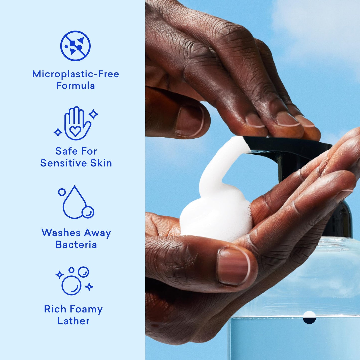 BLUELAND Hand Soap Starter Set, 1 Refillable Glass Foaming Hand Soap Dispenser in Slate with 4 Refill Tablets, Variety Scents, 4 x 9 Fl oz Beauty & Personal Care BLUELAND