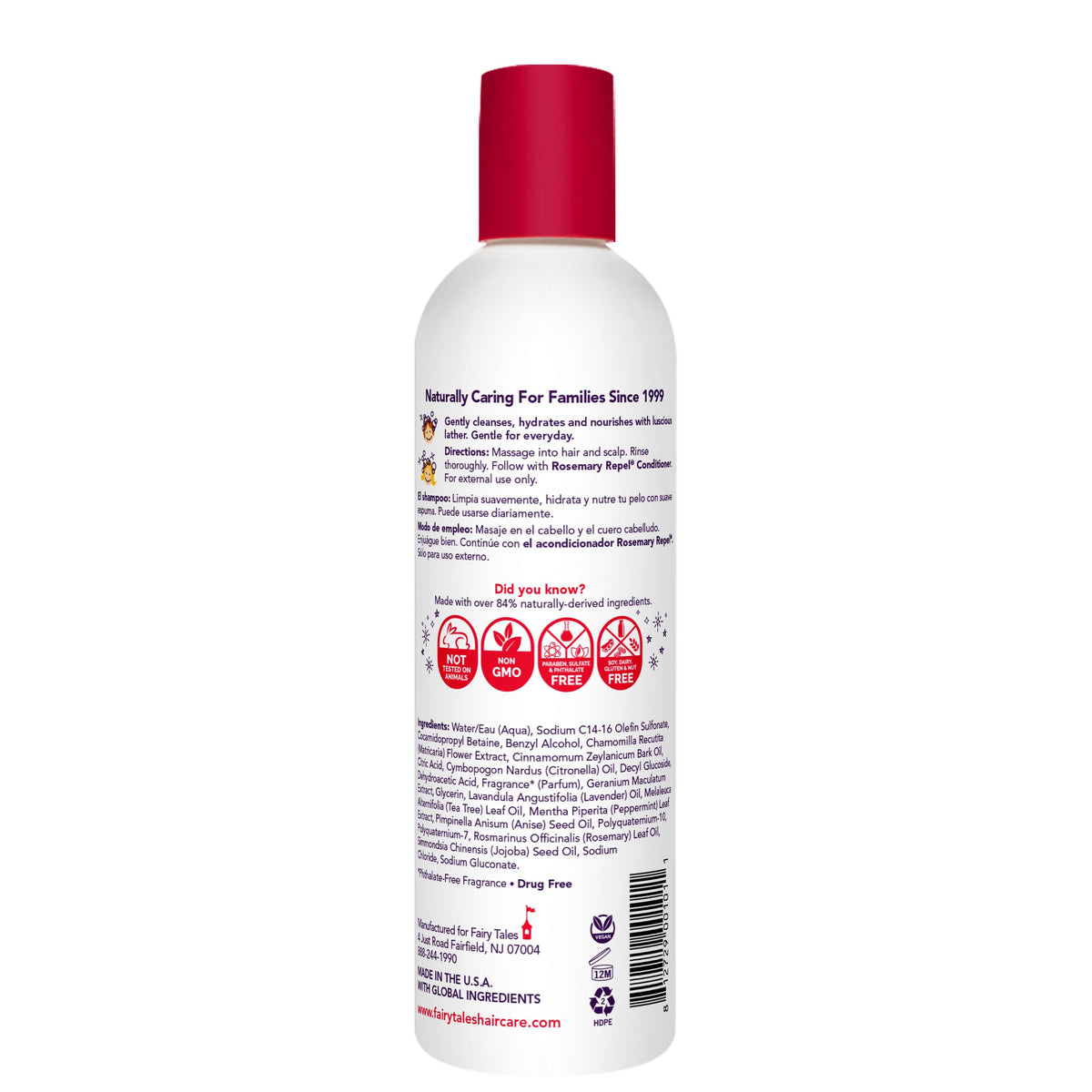 Fairy Tales Rosemary Repel Daily Kids Shampoo- Kids Like the Smell, Lice Do Not, 12 fl oz. (Pack of 1) Beauty & Personal Care Fairy Tales
