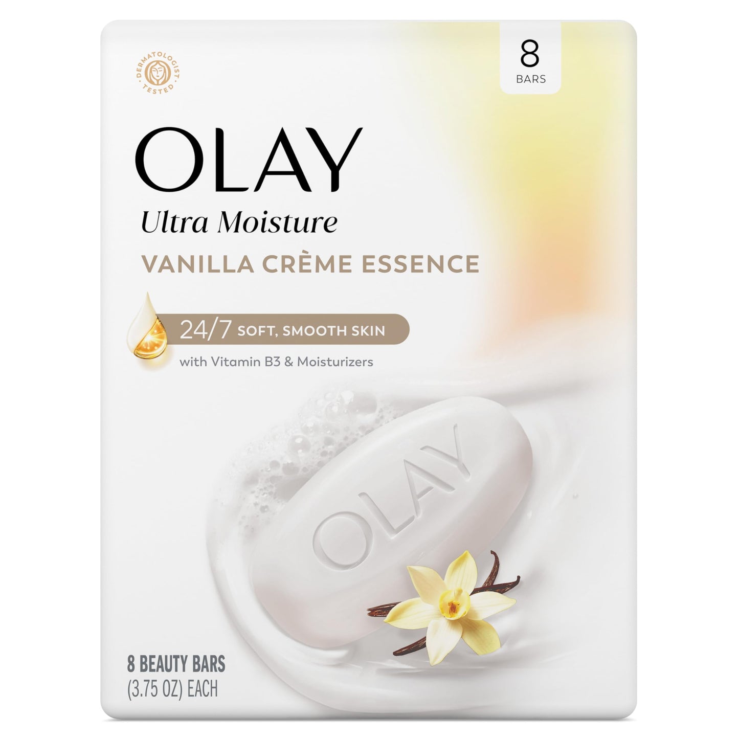 Olay Beauty Bar, Ultra Moisture,10x More Moisturizers, 24/7 Soft & Smooth Skin, Gentle Cleanse on Face & Body, Vitamin B3 Complex, For All Skin Types Beauty & Personal Care Olay
