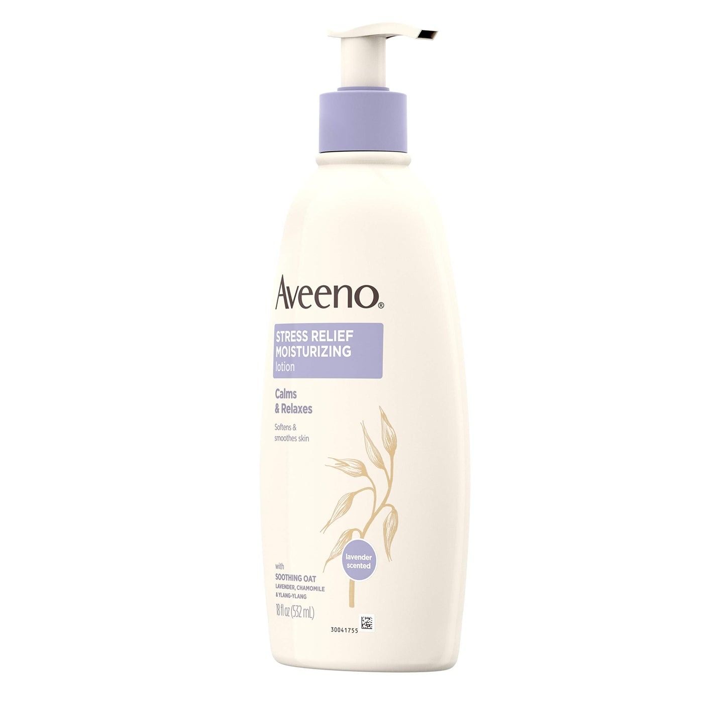 Aveeno Stress Relief Moisturizing Body Lotion with Lavender, Natural Oatmeal & Chamomile & Ylang-Ylang Essential Oils to Calm & Relax, Non-Greasy Beauty & Personal Care Aveeno