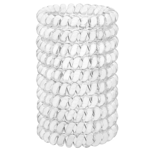 JessLab Spiral Hair Ties for Women, 10-Pack Traceless No-Damage Ponytail Holders, Coils Hair Bands for Girls, Assorted Colors Beauty and Personal Care JessLab Default Title