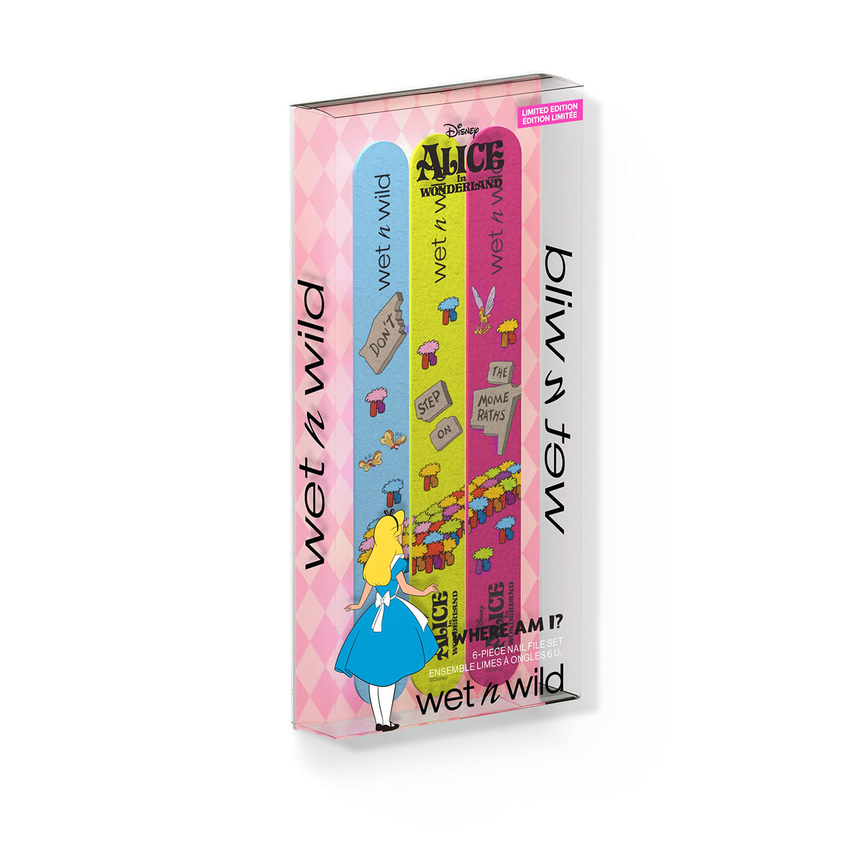 wet n wild Where Am I? 6-Piece Nail File Set Alice In Wonderland Collection