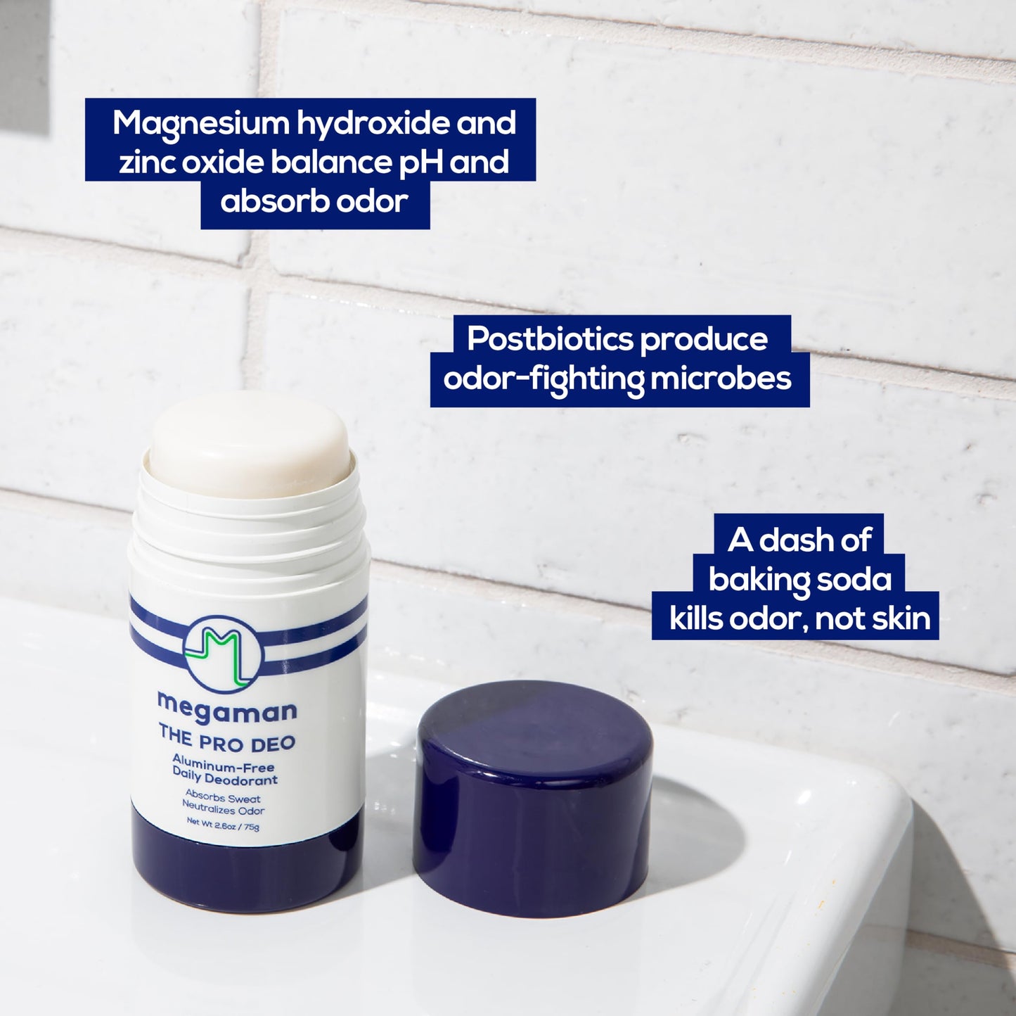 Megaman Pro Deo - Aluminum-Free Deodorant - Long-lasting Citrus Woods Scent - 2.6 oz Beauty and Personal Care Megababe