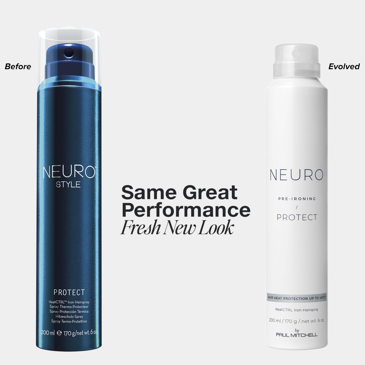 Neuro by Paul Mitchell Protect HeatCTRL Iron Hairspray, Perfect Prep + Finish For Heat Styling, For All Hair Types, 6 oz Beauty & Personal Care Neuro